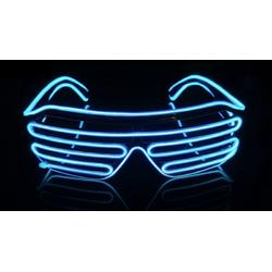 Led bril BLAUW | Rave bril | Techno bril | Foute Party | Festival | Space bril | Lichtgevende bril | Partybril | Neon bril | Disco bril | Rave zonnebril | Led Glasses | Carnaval accessoire